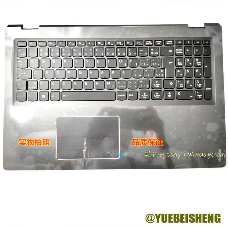 

New/Org For Lenovo FLEX4-15 YOGA510-15 YOGA 510-15IKB YOGA 510-15IKS palmrest French keyboard upper cover Touchpad 5CB0L46022