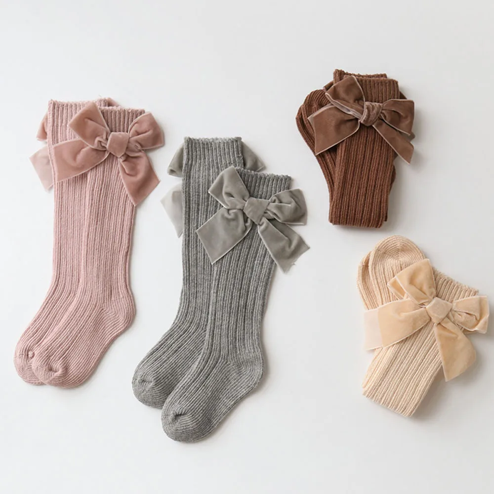 Одежда для маленьких мальчиков девочек носки новорожденного малыша колено