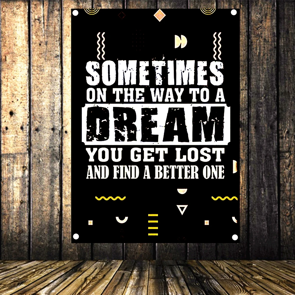 Яркий Цвета Стиль мотивационные Плакаты для класса флаги и баннеры на стене