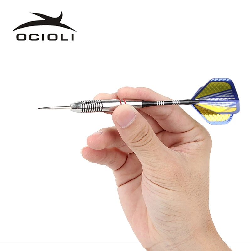 

3 Pcs/Sets Professional 24g Steel Tipped Darts with Aluminium Shafts Flight Swings Indoor Sports for Electronic Dart Board Game