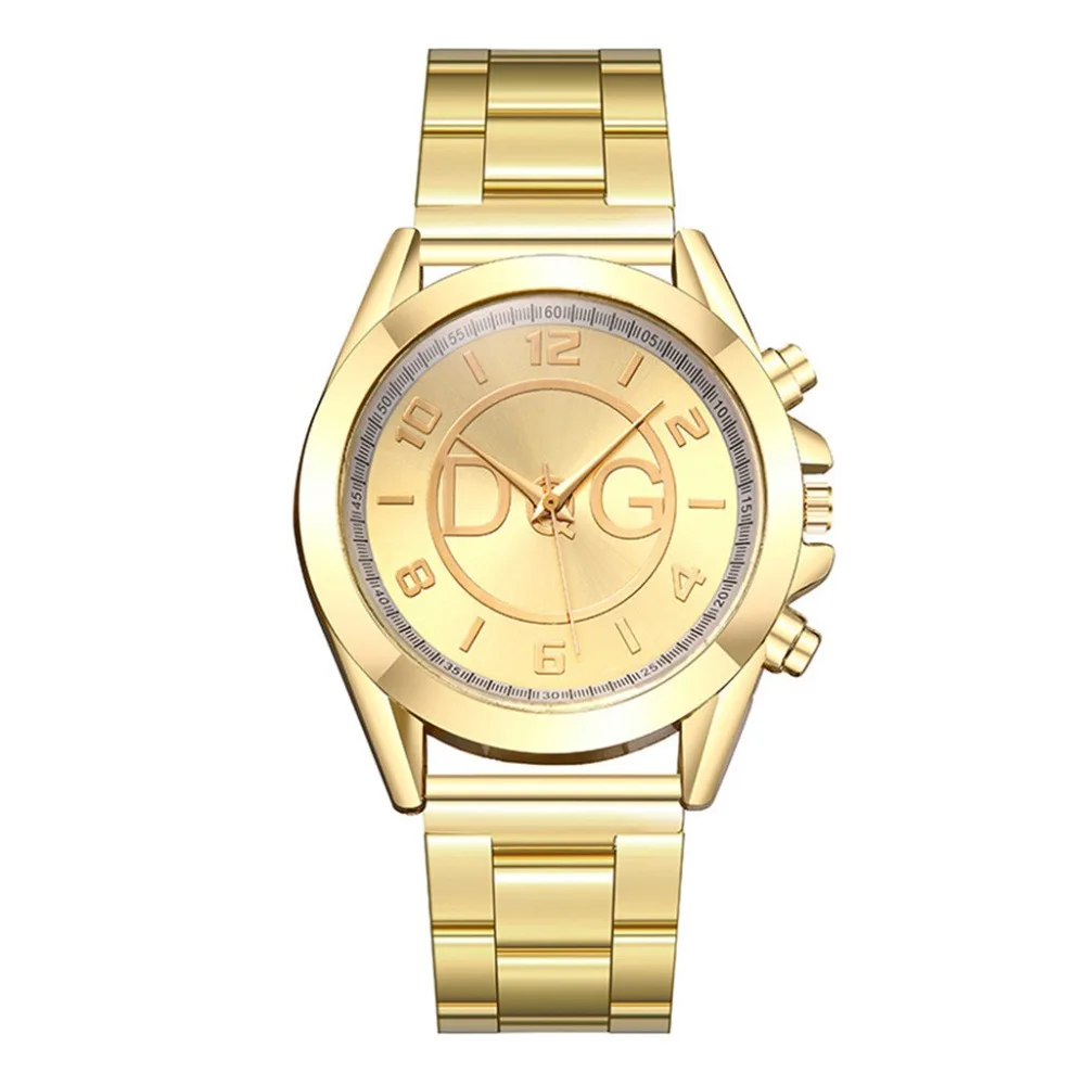 Роскошные Брендовые Часы золотые наручные часы reloj mujer Женские Мужские кварцевые часы Montre homme erkek saat accesorios mujer