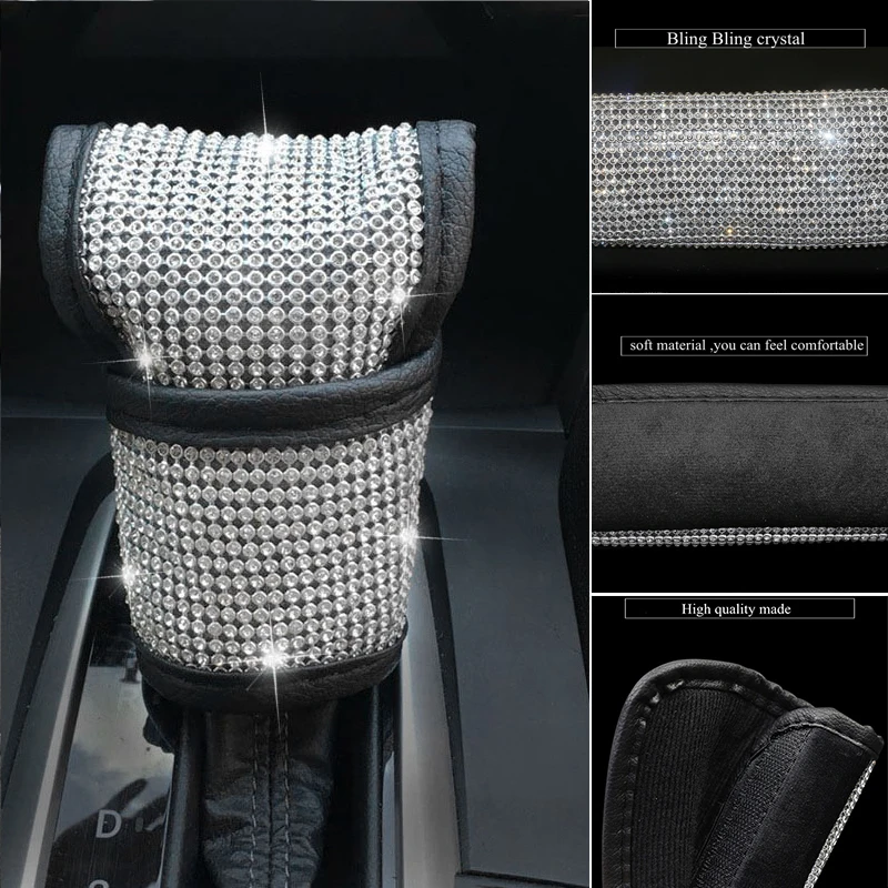 

Tool Shift Knob Cover Accessories DIY Supplies Wrap Bling Crystal Decoration Gear