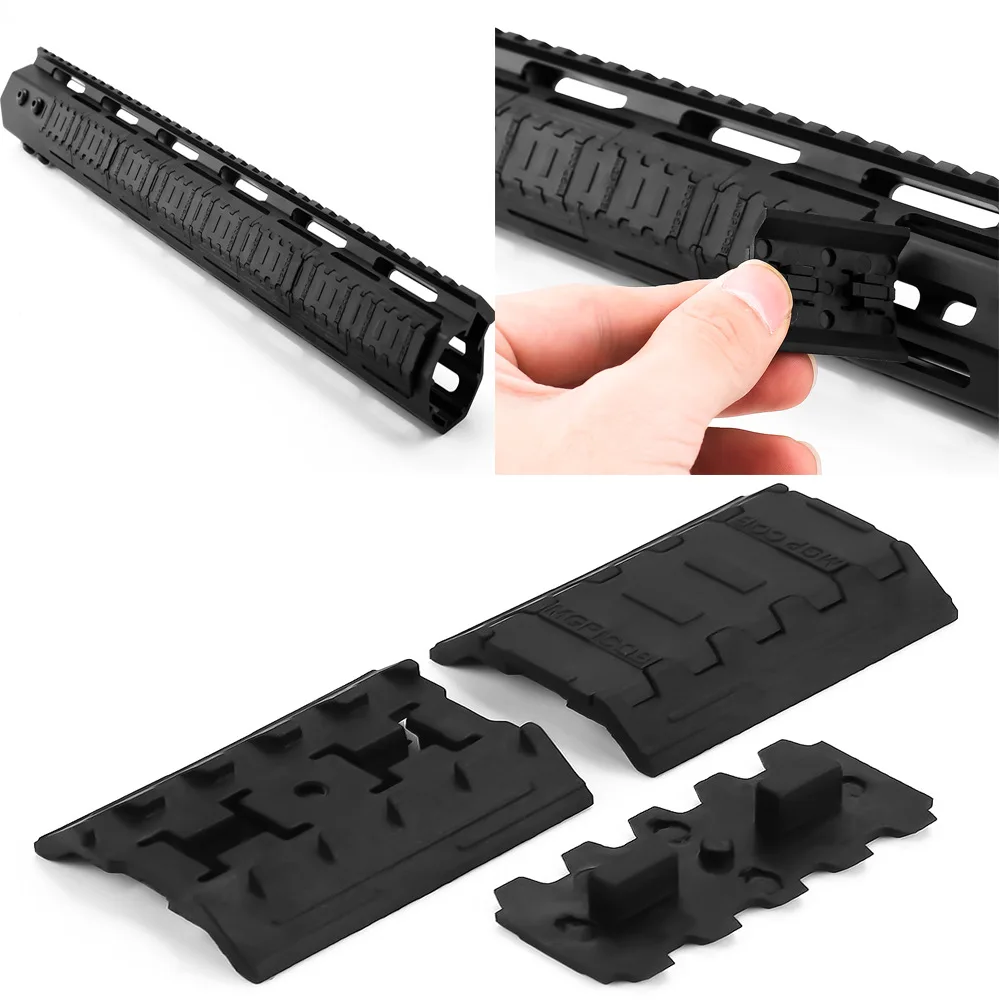 

10pcs Tactical Mlok Rail Covers M-lok SLOT SYSTEM Handguard Rail Panel Mount Hunting Rifle Gun Accessories
