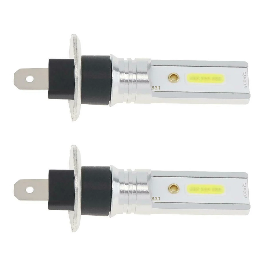 

2Pcs H1 Led Headlight Bulbs COB Hi/Lo Beam Driving Light Lamp Bulb White 6500K 1200LM Auto Headlamps For Dropshipping Wholesale