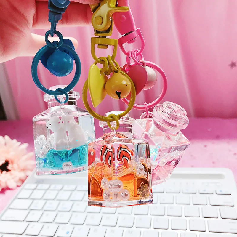 Модный брелок для ключей в виде морских животных Дельфина пингвина куклы