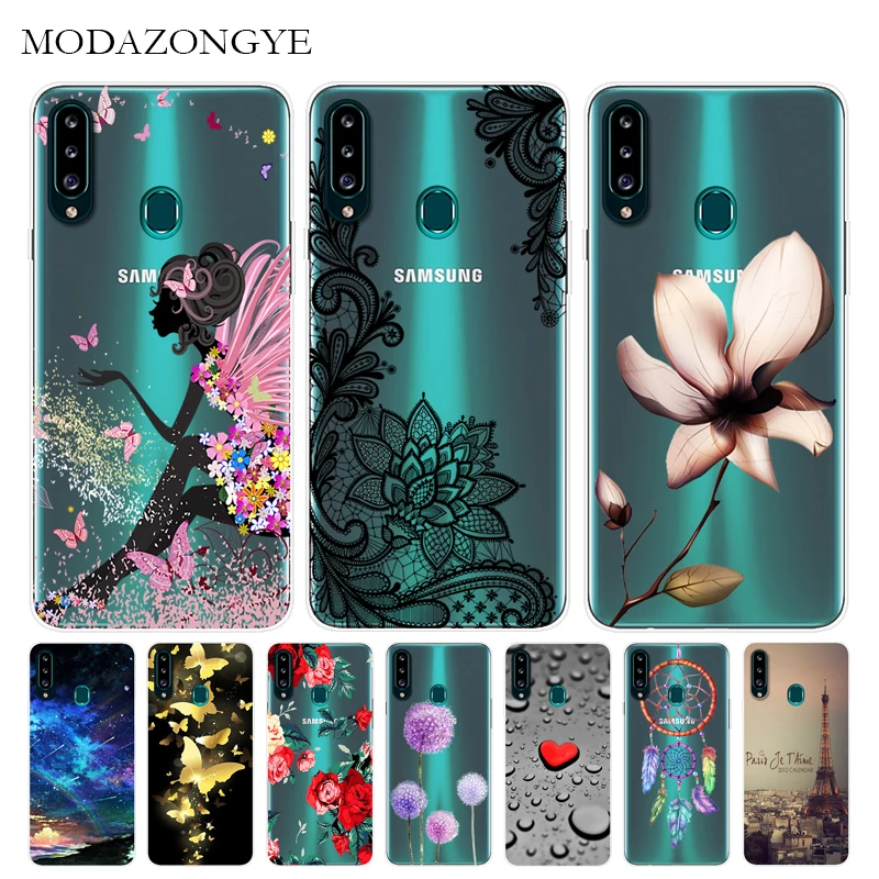 Чехол для Samsung A20s мягкий силиконовый чехол накладка с мультяшным рисунком Galaxy A 20s