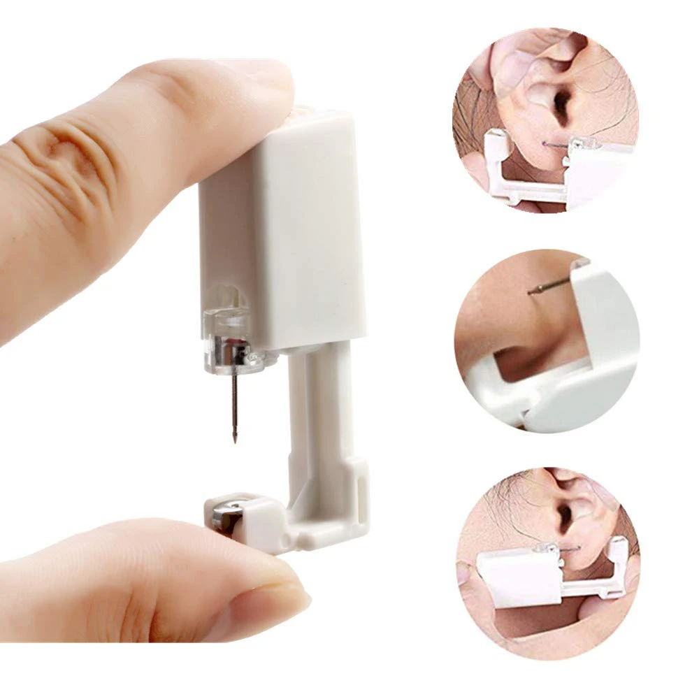 

1PC Disposable Sterile Ear Piercing Unit Cartilage Tragus Helix Piercing Gun NO PAIN Piercer Tool Machine Kit Stud Choose Design