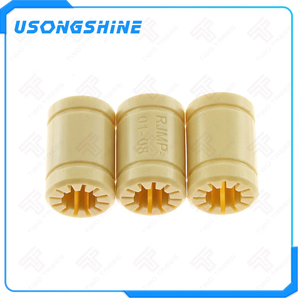 10 шт. RJMP-01-08 сплошной полимерный LM8UU линейный подшипник 8 мм вал CNC пластиковая втулка Reprap Medel для 3d принтера запчасти