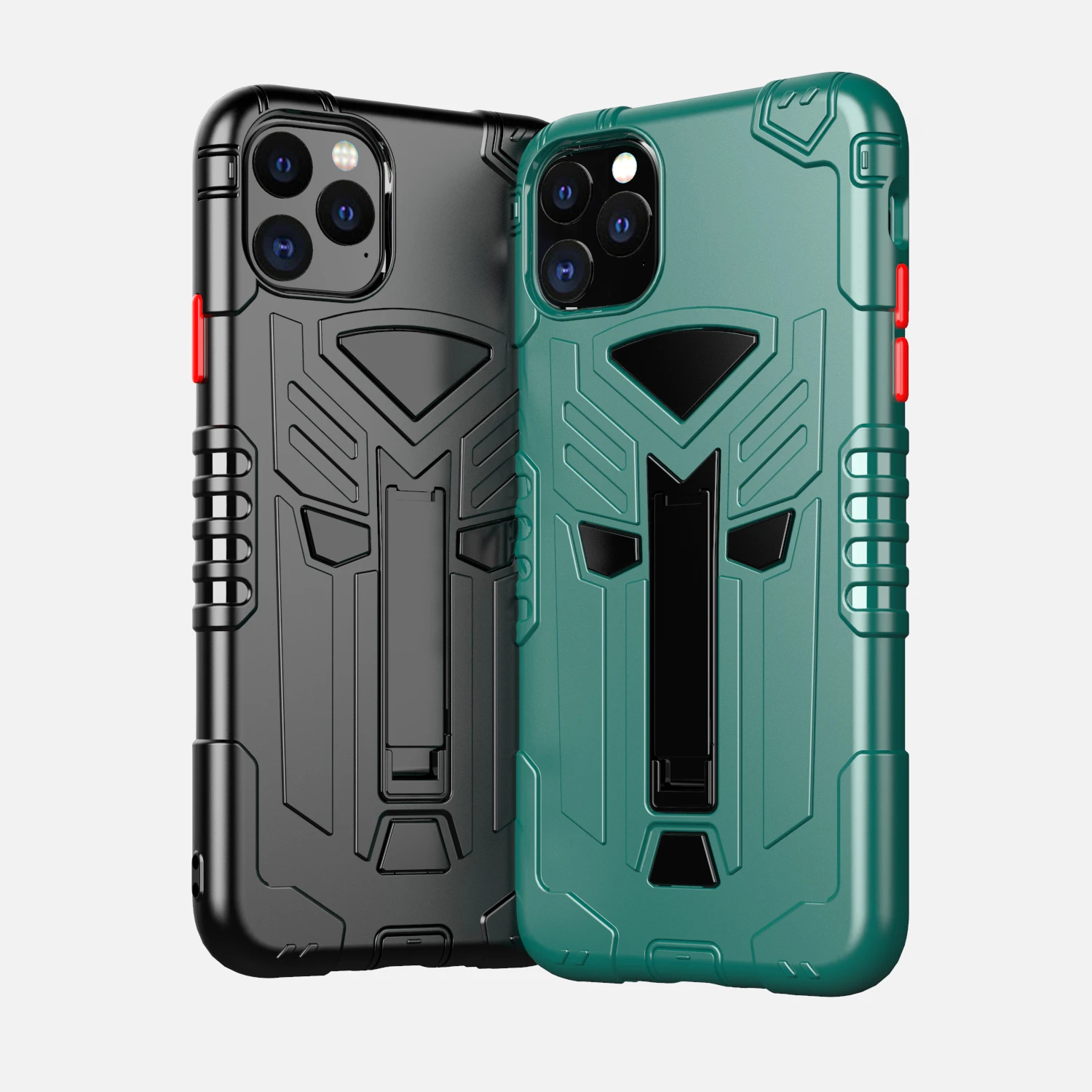 Роскошный Твердый защитный чехол с подставкой для iPhone 11 Pro Max XS XR X 8 7 6S Plus двойной