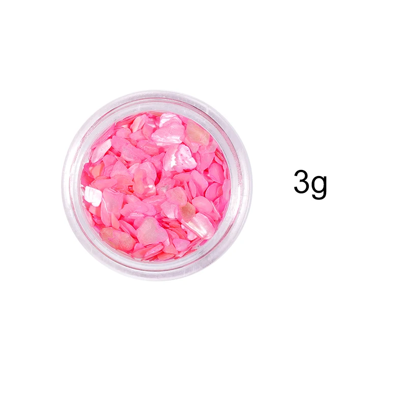 1 коробка Seashell ломтики 3d-украшения для ногтей неправильный ноготь