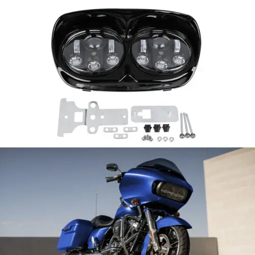 Мотоцикл 5 3/4 &quotсветодиодные фары прожекторная лампа для Harley Road Glide FLTR 1998-2013 2012 |