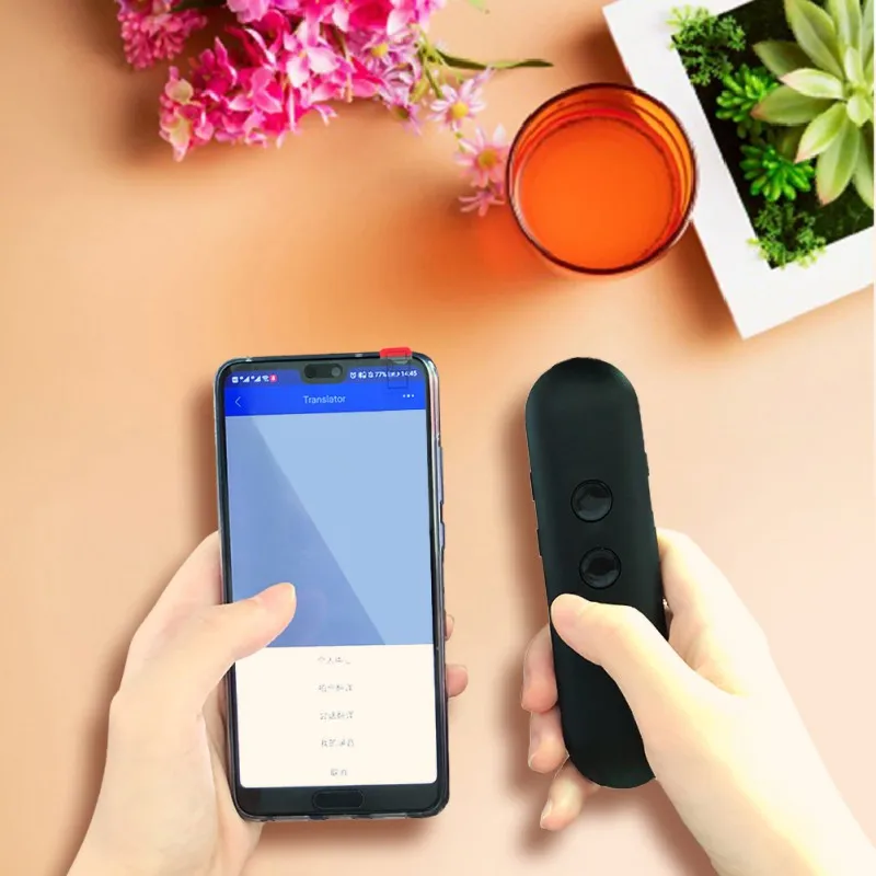 

ZL Two Way Easy Translation Smart Voice Language Translator Portable Bluetooth 40+ Languages Real-time language translator