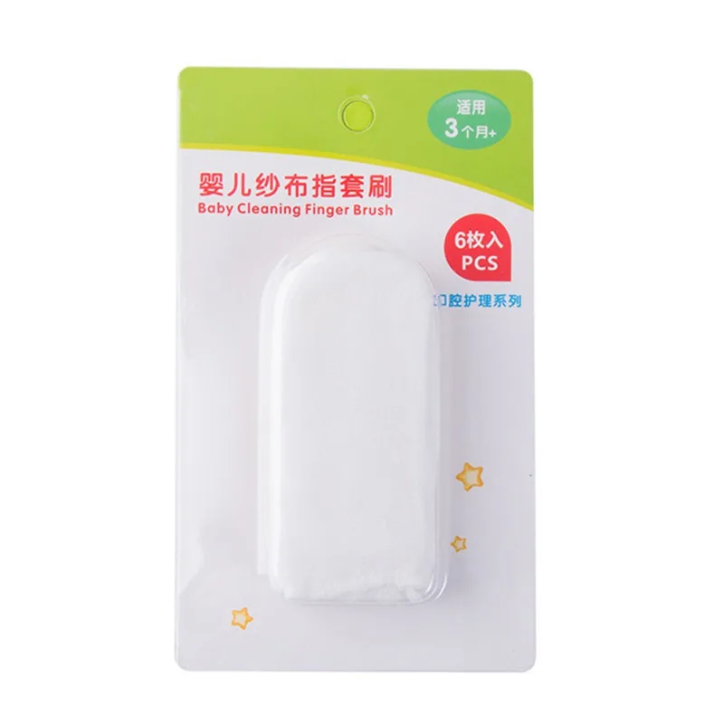 6 Pcs Baby Mouth Wipes Cleaning Gauze Tooth Oral Brush Finger Brushes | Мать и ребенок