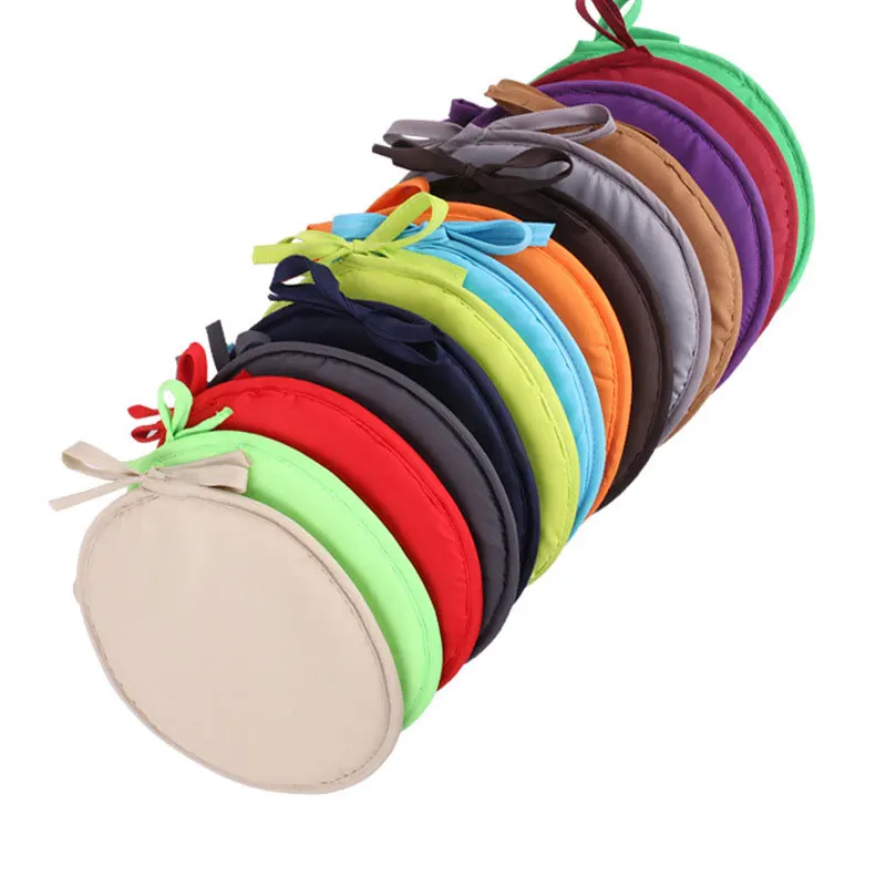 

Circular Chair Cushion Seat Cushion For Bistro Stool Round Chair Pad Round Garden Chair Pad Removable Sponge Chair Pad Tie-on