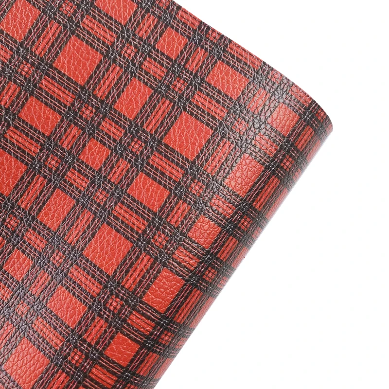 Новый Радуга 30X22CM/A4 Рождественская клетка Искусственная кожа 1.0мм высшего качества для сделай сам изготовления бантов, зажимов, ремесел и домашнего использования.