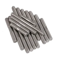 304 stainless steel threaded bar double end thread rod headless stud bolts screw tooth stick m3m4m5m6m8m10m12m14 m16
