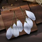 Серьги-листья женские, богемные, винтажные, длинные серьги-кольца с перьями, 2021