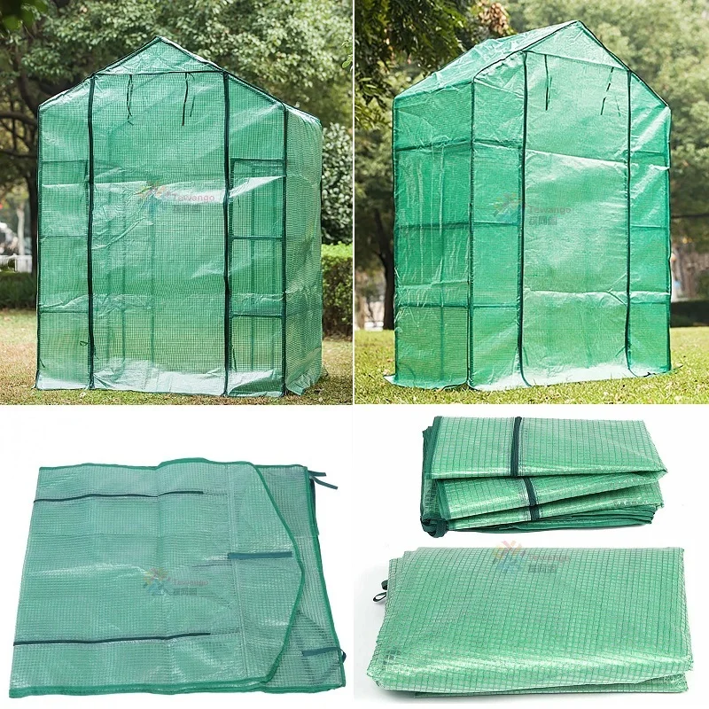 

Green PE Plant Flowers Greenhouse Insulation Cover Gardening Anti-Freeze Rainproof Warm Shed Balcony Succulents Canopy Films