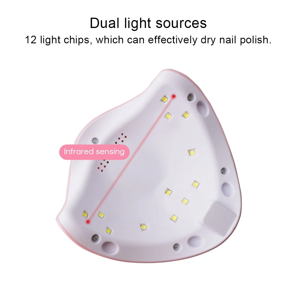 36 Вт 12 Светодиодный светильник для маникюра Сушилка ногтей УФ лампа приуроченный