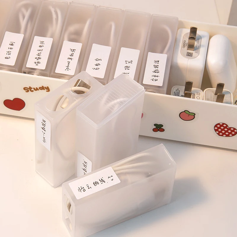 Милая коробка для хранения кабеля с мультяшным рисунком сетевой органайзер