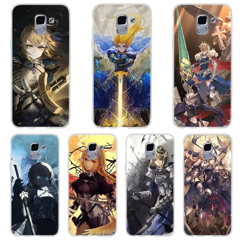 Чехол для телефона с рисунком из аниме Fate Apocrypha защитный чехол Samsung Galaxy J6 J4 J8 Plus J7