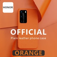 %e3%80%90orange%e3%80%91applicable huawei honor v40 mobile phone case v40pro honor 20pro30s free play 9a protective case plain leather case