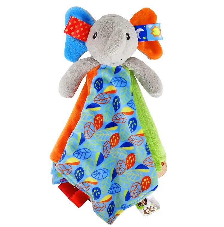 elephant Детские полотенца, мягкие игрушки, комфортная игрушка для сна, куклы, плюшевые куклы, многофункциональные игрушки для животных - Цвет: elephant