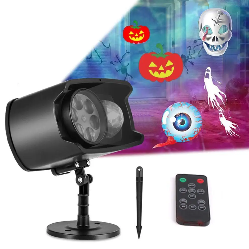 

Christmas Halloween Holographic Projector Birthday Party USB Rechargeable Santa Projection Lamp Window Movie Projector Lights