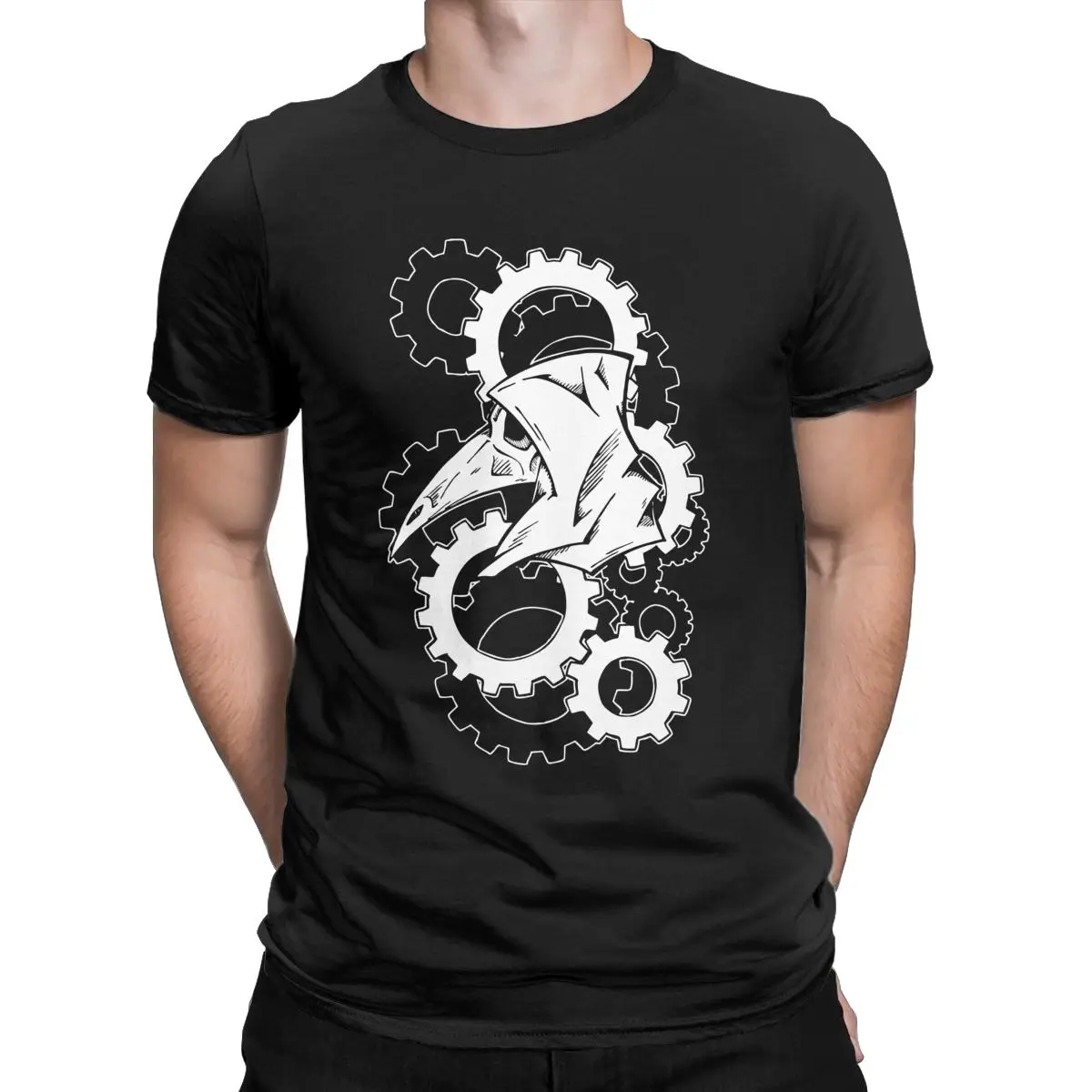 

Men Women's Plague Doctor Gears T Shirts Halloween 100% Cotton Clothes Funny Short Sleeve Tee Shirt Birthday Present T-Shirt