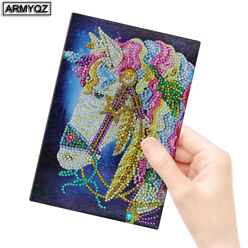ARMYQZ 5D DIY Diamond Painting Notebook Dolphin Special Shaped 2019 New | Дом и сад