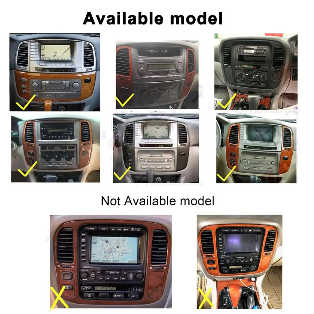 Aotsr Tesla 12.1” Vertical screen Android 8.1 Car DVD Multimedia player carplay GPS Navigation For Toyota Lander Cruiser LC100 |