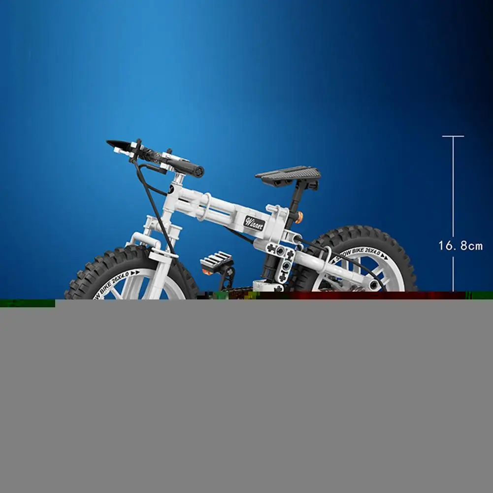 

1:6 Simulation Folding Bicycle Technology Assembled Children's Blocks Educational Boys Toys Toys Building K2K4