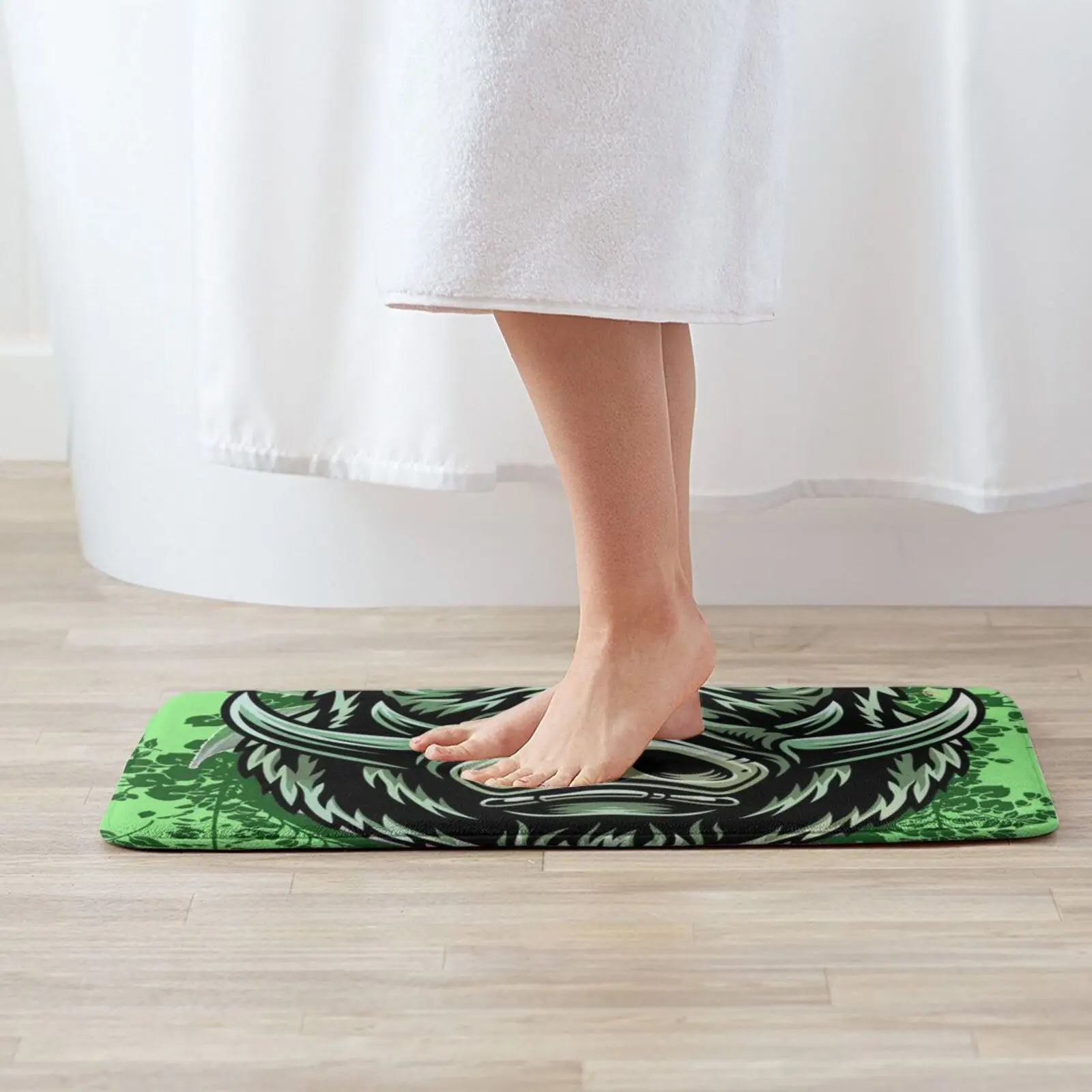 Дикий зеленый цветочный кабан удивительная идея в подарок для животных коврик