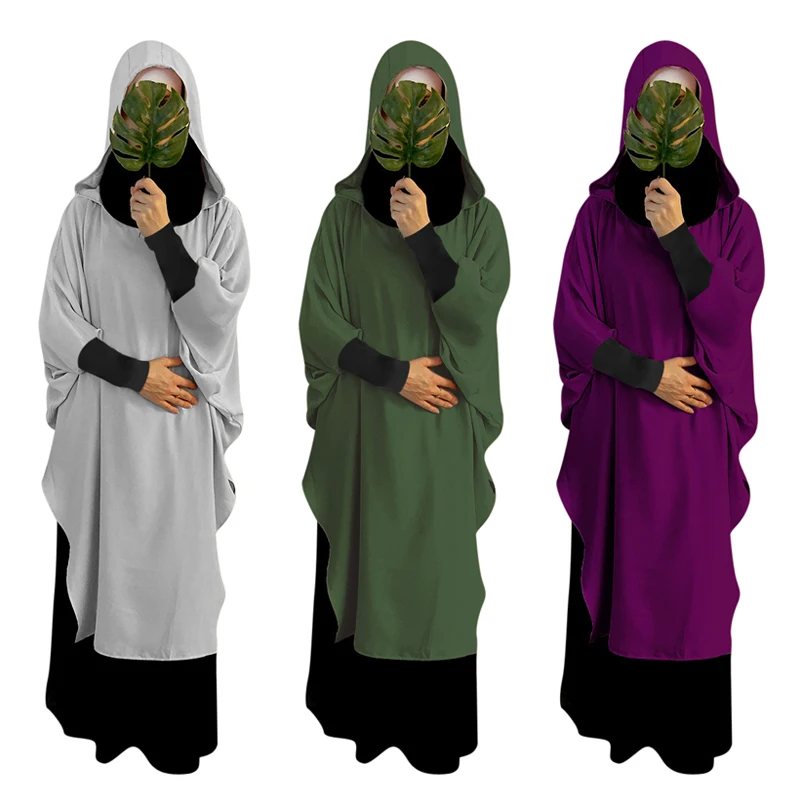 ИД с капюшоном мусульманский женский хиджаб платье молитва одежды длинное жен Турция Musulman джилбаба Абаи Рамадан платье Абаи s Исламская ник...