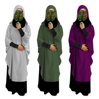 eid hooded muslim women hijab dress prayer garment long khimar turkey musulman jilbab abaya ramadan gown abayas islamic niqab