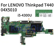 KoCoQin 04X5012 04X5010 04X501104X5014 laptop Motherboard For LENOVO Thinkpad T440 I5-4300U Mainboard Core SR1ED VIVL0 NM-A102