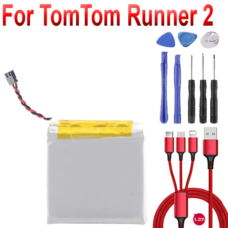 Аккумулятор для умных часов TomTom Runner 2 аккумулятор + USB кабель набор
