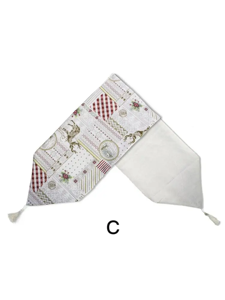 

Christmas 2019 Christmas Table Runner Decorative Embroidered Tablecloth For Christmas Decorations