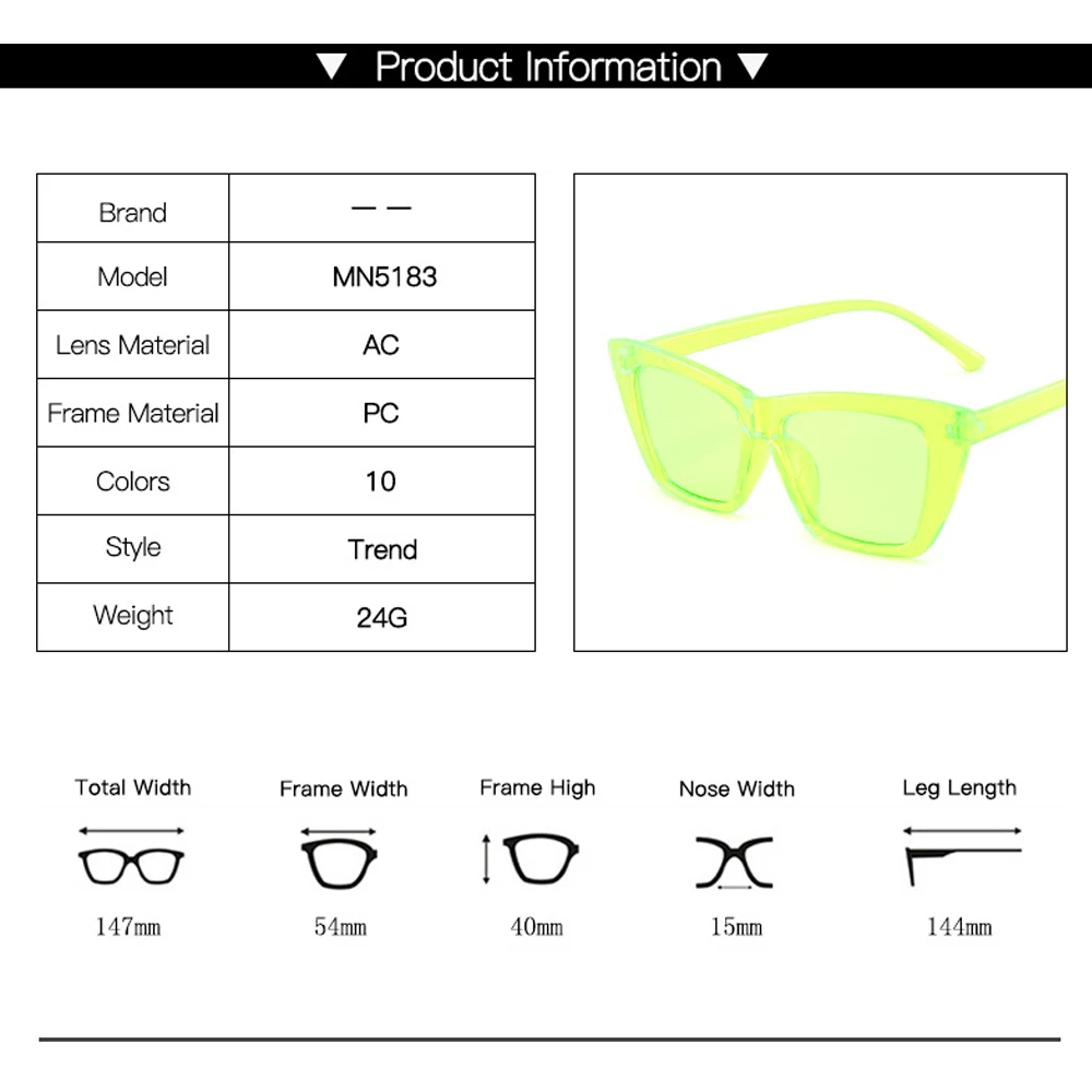 

Fashion Square Cat Eye Sunglasses Women Luxury Brand Design Men Retro Sun Glasses Classic Vintage Eyewear Wholesale dropshipping