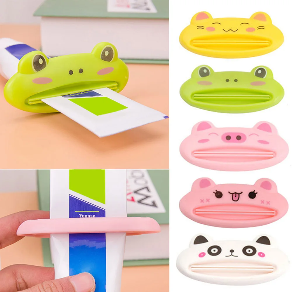 

Cartoon Toothpaste Squeezers Facial Cleanser Squeezer Dispenser Rolling Holder Toothpaste Extruder Squeezer Bathroom Accessories