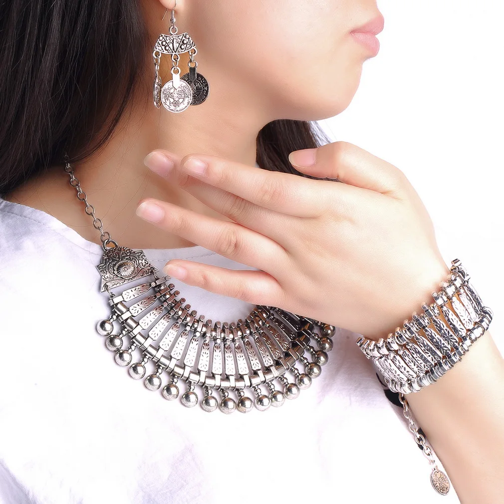 Панк стиль толстый богемный Луна ребенок турецкий Серебряный анталийский