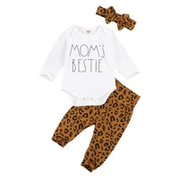 lioraitiin new fashion 0 18m 2pcs baby autumn outfit whit long sleeves rompers top high waist leopard printed outfit set