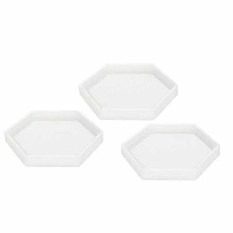 3 упаковки шестигранные силиконовые формы для подставки форма силиконовой смолы