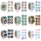 500 шт. рождественские наклейки, милые животные, снеговик, дерево, декоративные наклейки, упаковочная коробка для подарков, этикетка, рождественские бирки