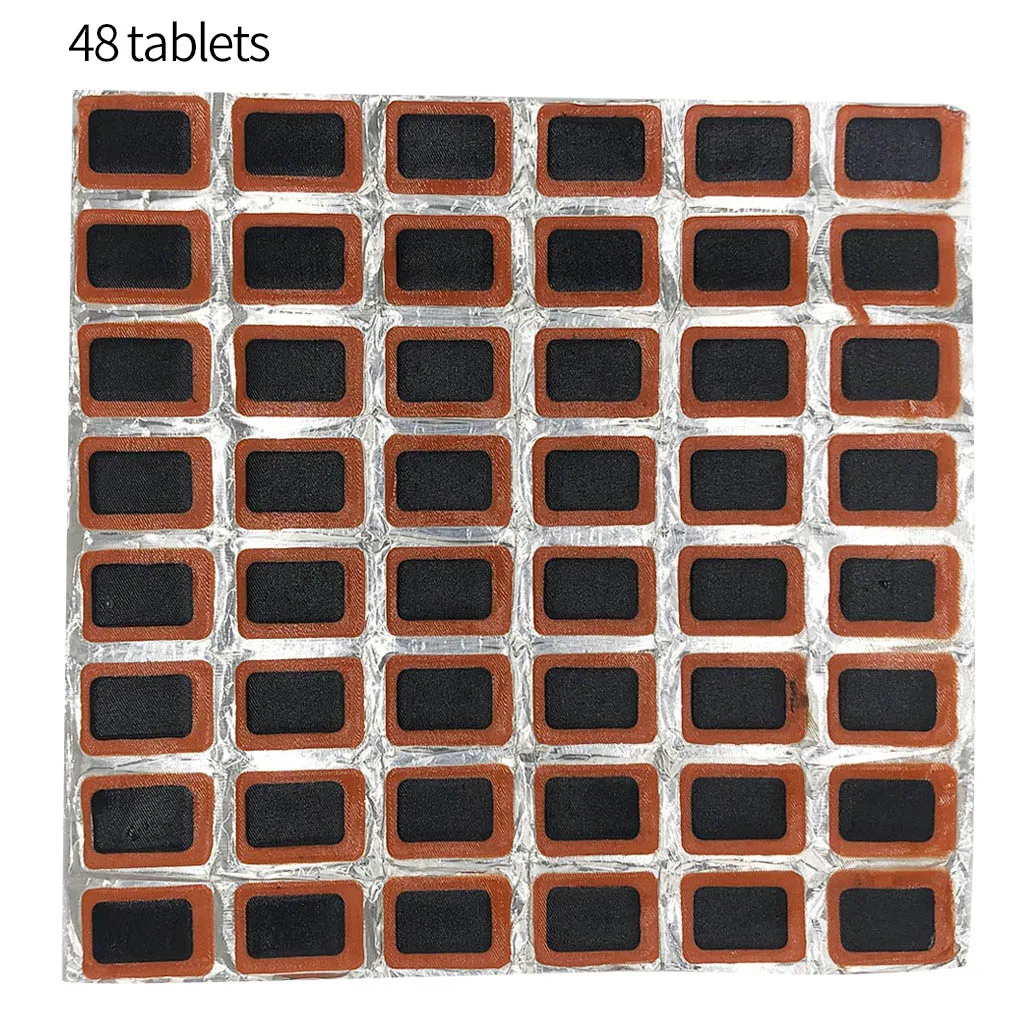 

48PCS 25mm Round Rubber Bicycle Tire Patch Cycle Repair Tools Cycling Bike Tire Tyre Inner Tube Puncture Cycle Repair Tools