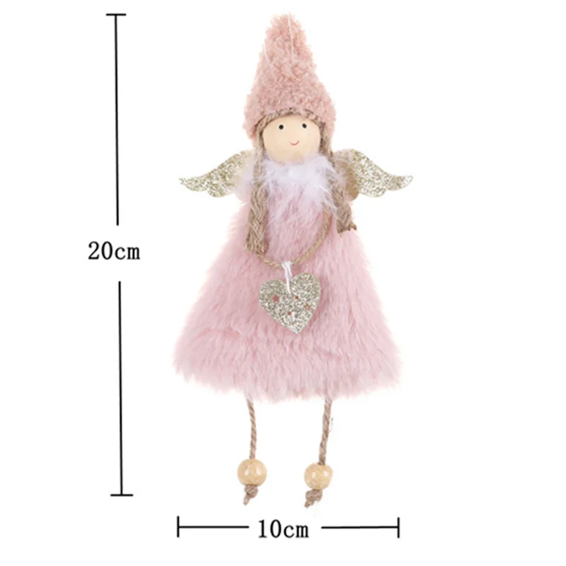 Рождественские елочные украшения милый ангел кукла девочка подвеска для лыж