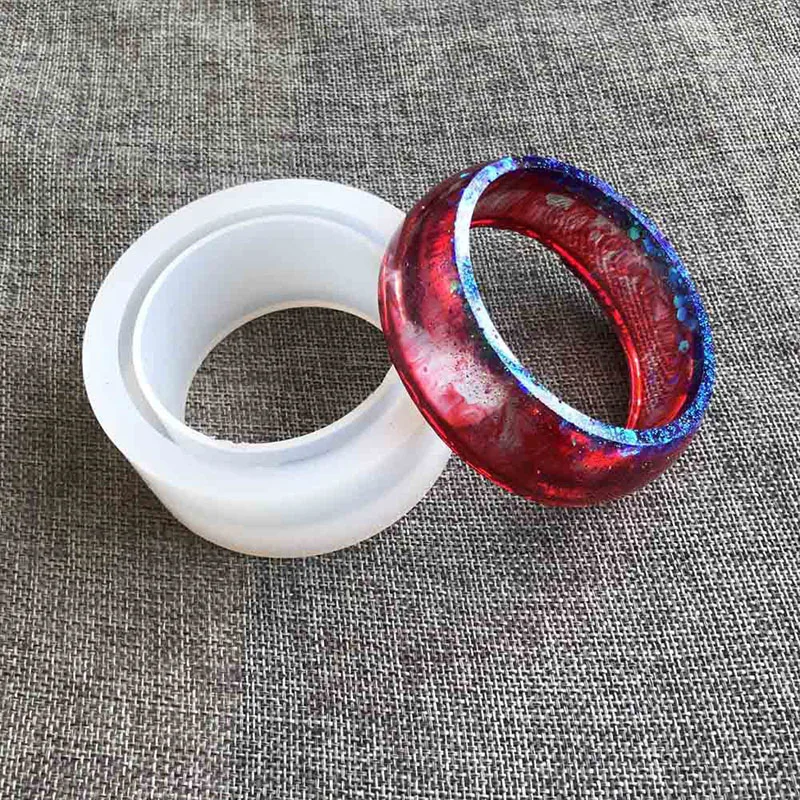 Новый прозрачный силиконовый браслет круглой формы C шрифт для эпоксидной смолы