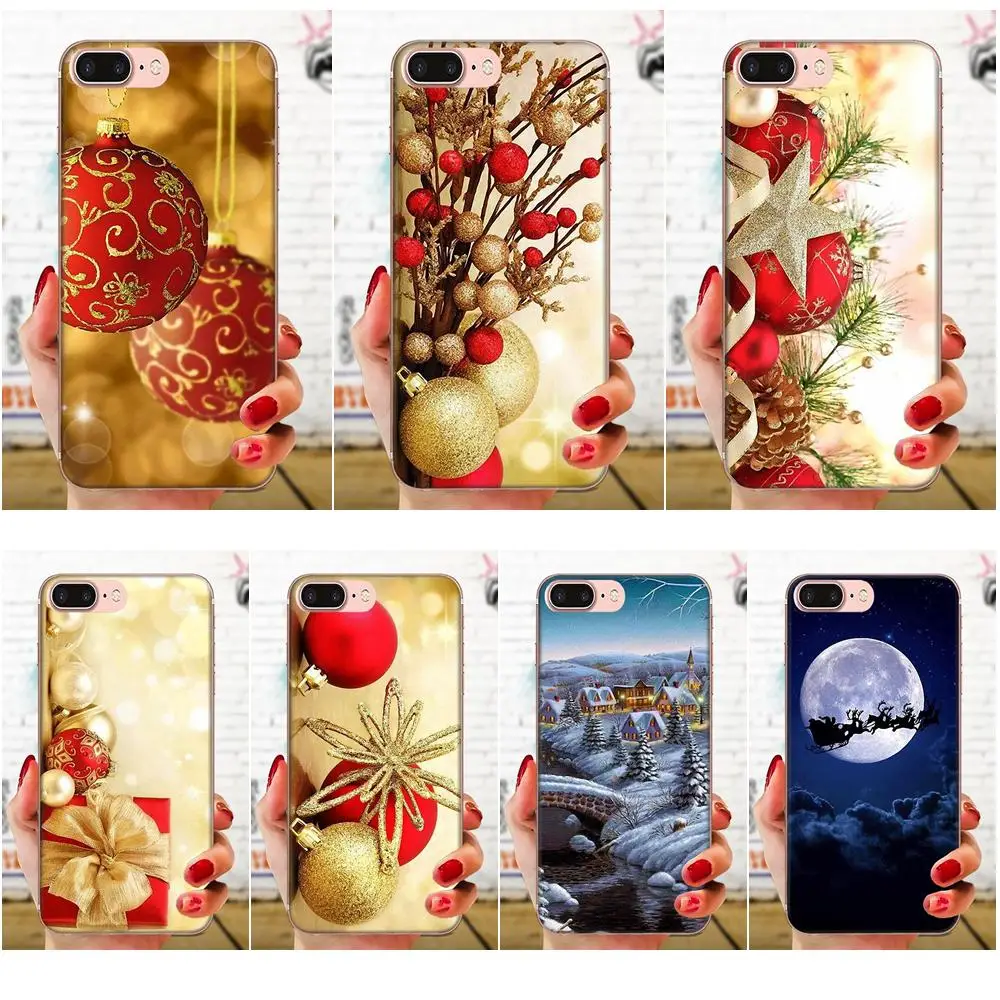 Новый год Счастливого Рождества ТПУ прозрачный чехол сумка для Xiaomi Redmi Note 2 3 3S 4 4A