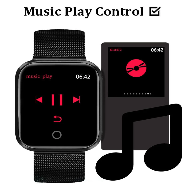 

Fashion Bluetooth Smart Watch i5 Watches Man Waterproof Sports Fitness Tracker Heart Rate Monitor Women Smartwatches Android Ios