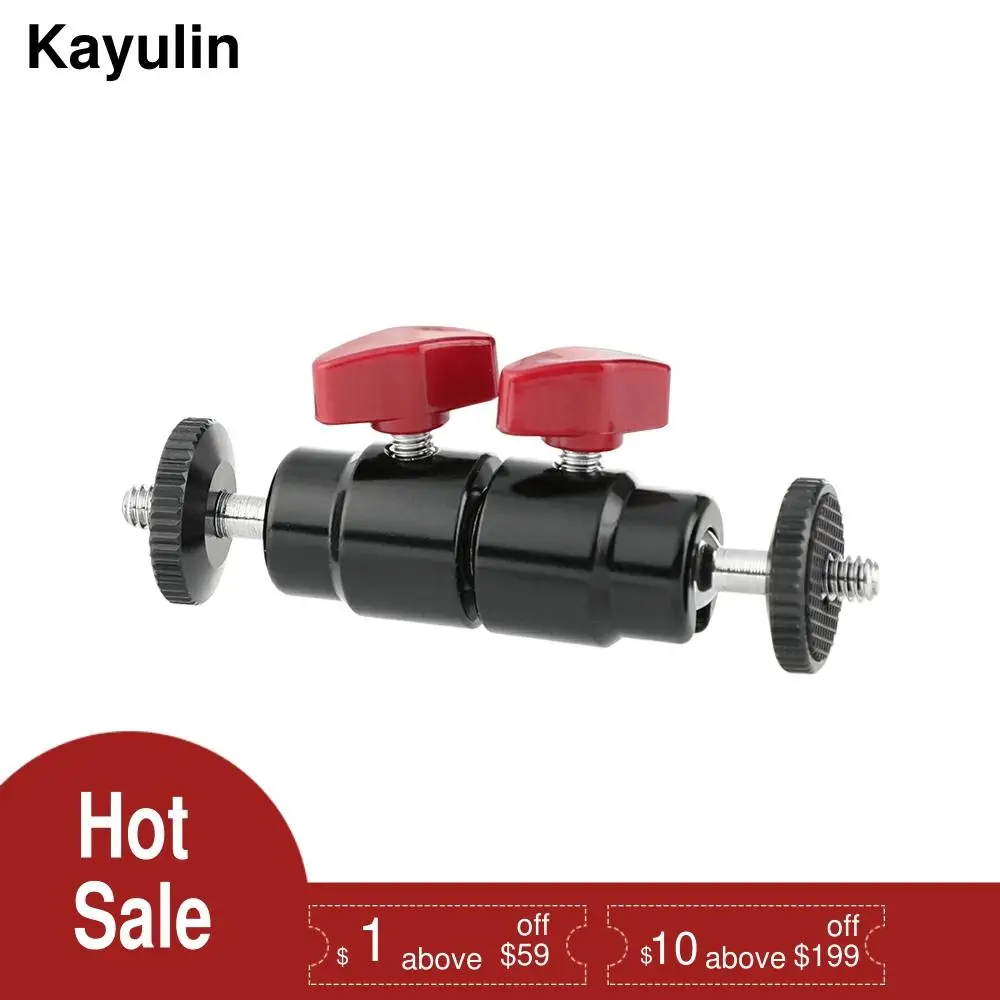 Kayulin 1/4 &quot 20 крепление МНИ шаровой головки двухконфорочная вафельница для 360 °